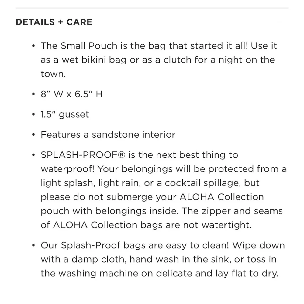 ALOHA Collection Small Pouch - Picture 5 of 7